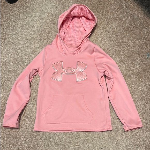 Under Armour Pink Athletic Hoodie Sweatshirt - Picture 1 of 4